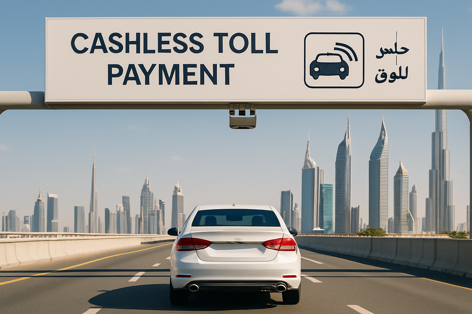 Cashless toll payment technology in Dubai