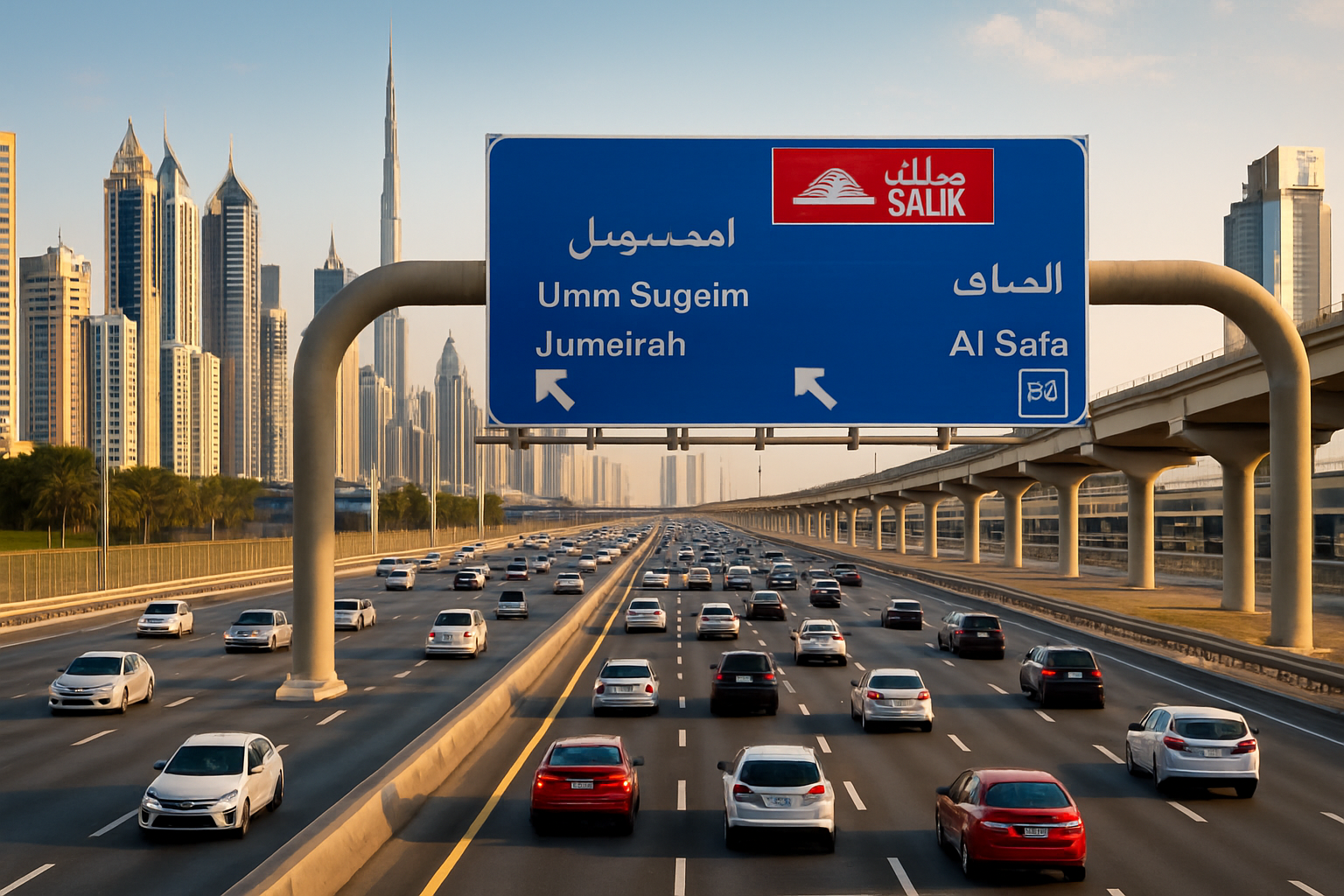 Smooth traffic flow on Dubai’s toll roads